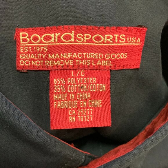 Boardsports USA Mens Button Down Shirt Removable Sleeves Size Large Like New - Picture 4 of 9